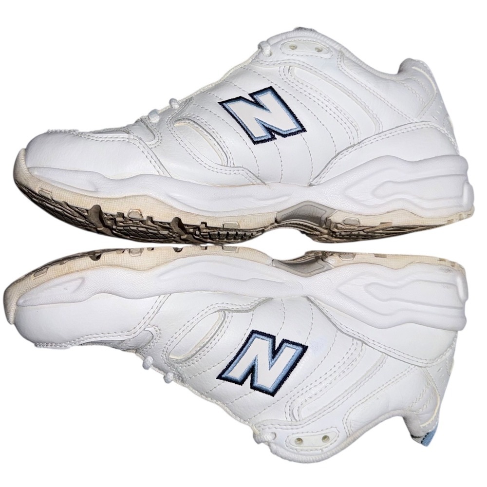 New Balance 602 Y2K White Leather Athletic Sneakers Dad Shoes Retro Size 9 - Picture 4 of 12